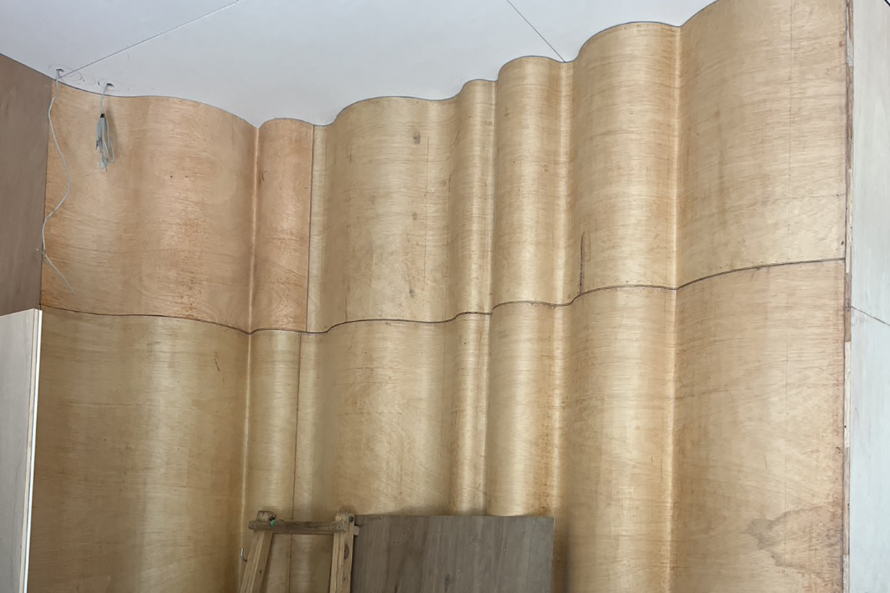 有機線條設計，全木作施工