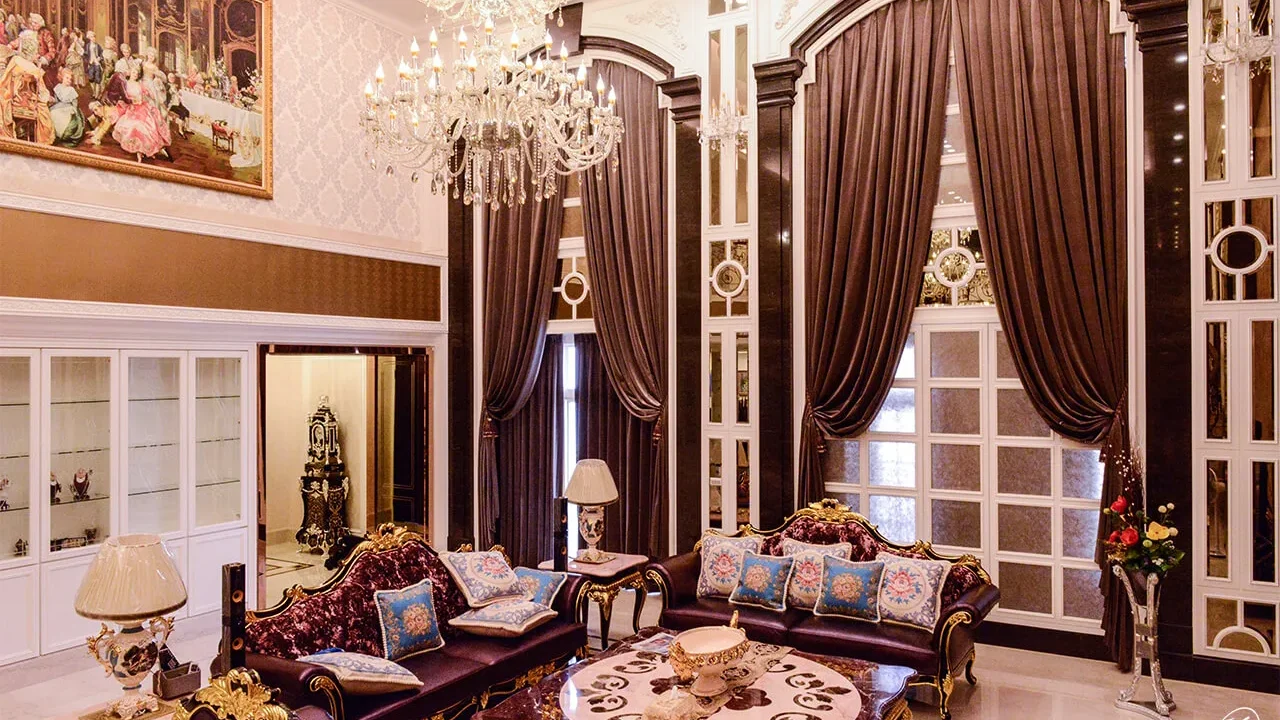 巴洛克風格，挑高天花板案場照片