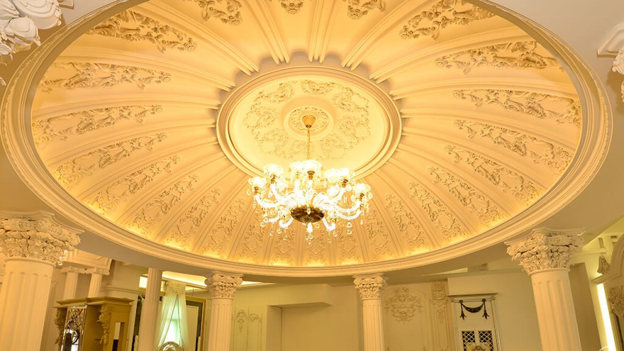 展廳天花板飾花設計